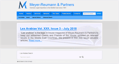 Desktop Screenshot of lexarabiae.meyer-reumann.com